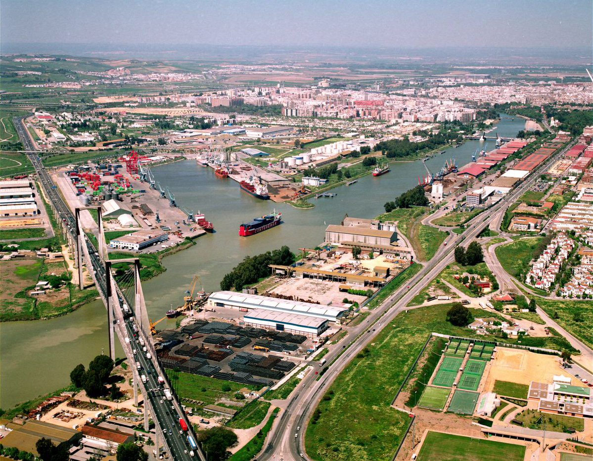 Panorámica, puerto de Sevilla