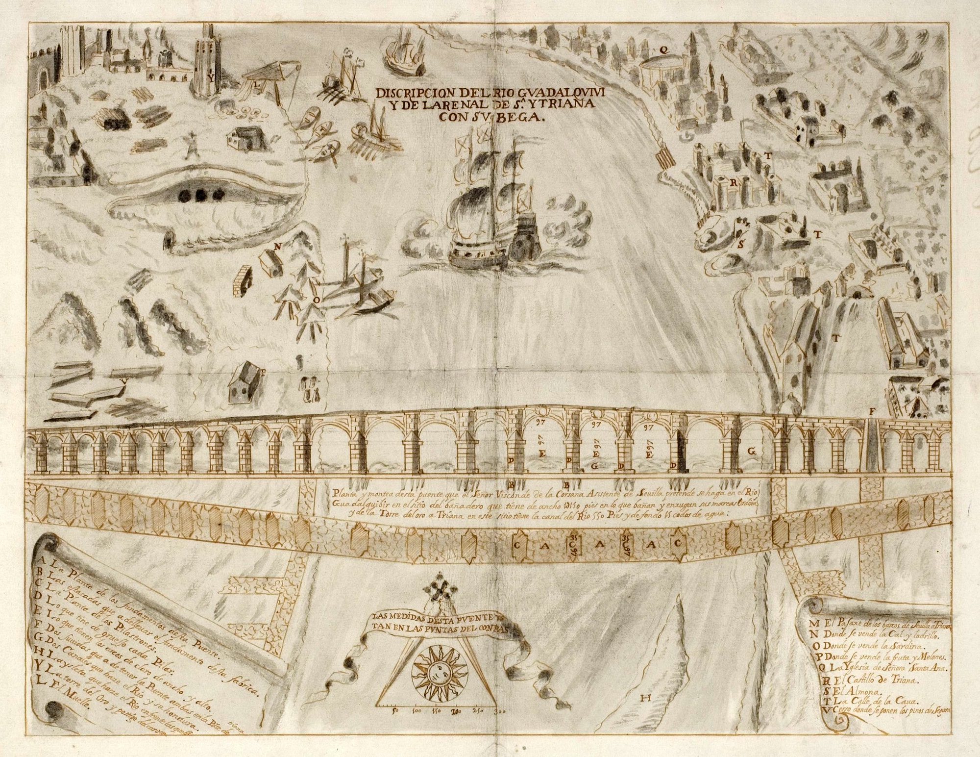 Proyecto puente de piedra de Andrés Ovido 1626